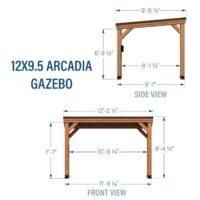 Backyard Discovery 12×9.5 Arcadia Gazebo - Image 17
