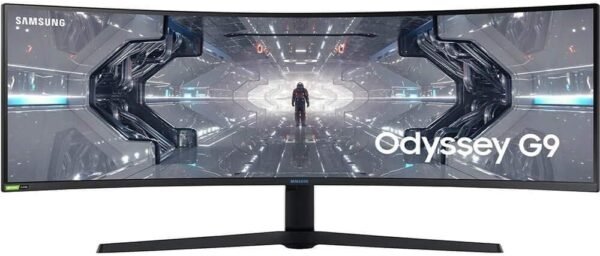 SAMSUNG 49” Odyssey G9 Gaming Monitor, 1000R Curved Screen, QLED, Dual QHD Display, 240Hz, NVIDIA G-SYNC and FreeSync Premium Pro, LC49G95TSSNXZA, Black - Image 12