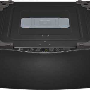 LG – SideKick 1.0 Cu. Ft. High-Efficiency Smart Top Load Pedestal Washer with 3-Motion Technology – Black steel