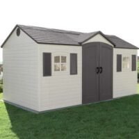 Lifetime Storage Shed: lifetime Garden Building Shed – 15′ X 8′ – Gray - Image 6