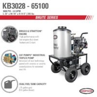 Simpson KB3028 Brute Series 3000 PSI 2.8 GPM Briggs and ; Stratton Intek 1100 CAT Pump Hot Water Pressure Washer New - Image 7