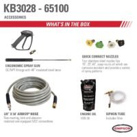Simpson KB3028 Brute Series 3000 PSI 2.8 GPM Briggs and ; Stratton Intek 1100 CAT Pump Hot Water Pressure Washer New - Image 8